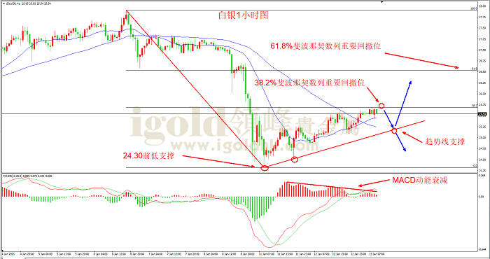 2021年1月13日白银走势图