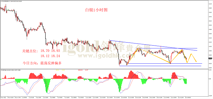 2022年7月25日白银走势图