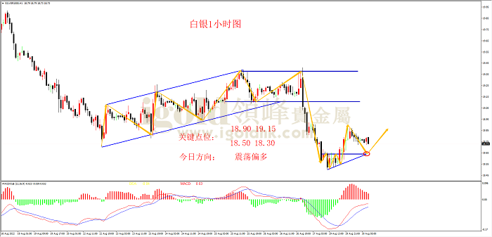 2022年8月30日白银走势图