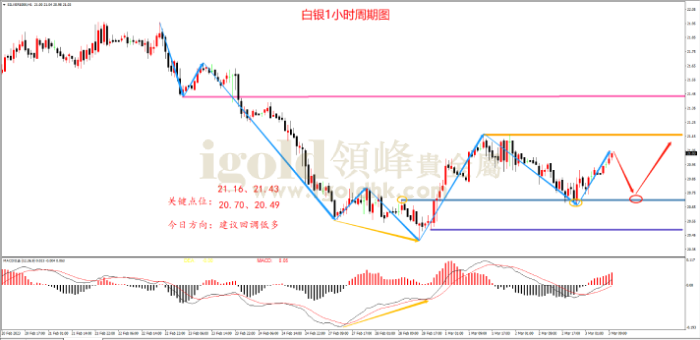 2023年3月3日白银走势图