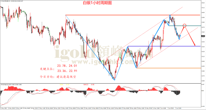 2023年6月05日白银走势图