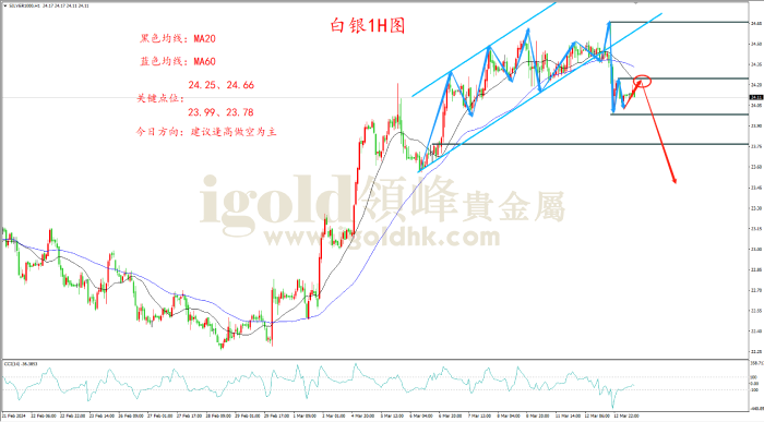 2024年3月13日白银走势图