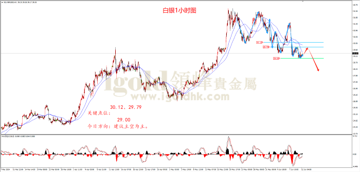 2024年6月12日黄金走势图