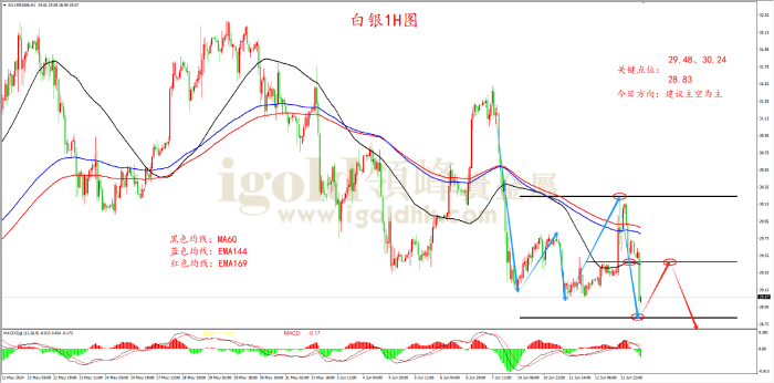 2024年6月13日白银走势图