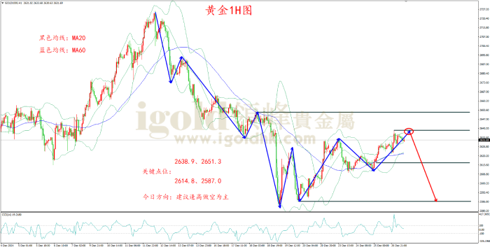 2024年12月27日黄金走势图