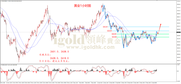 2025年1月2日黄金走势图
