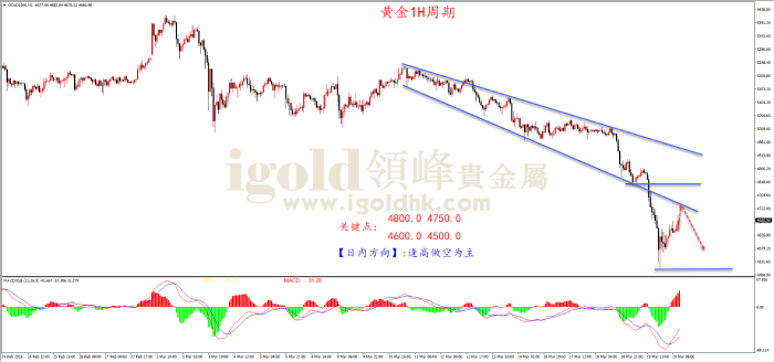 2026年03月20日黄金走势图
